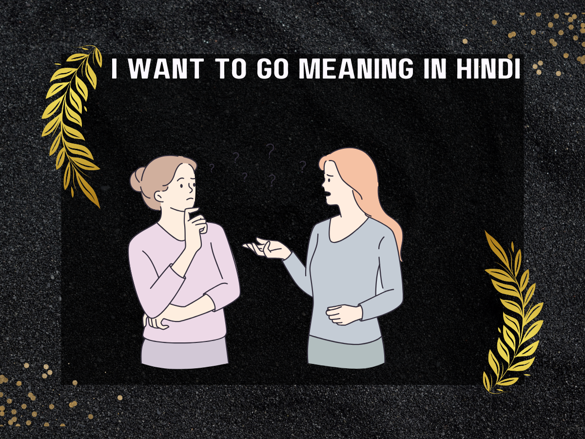 I Want To Go Meaning In Hindi